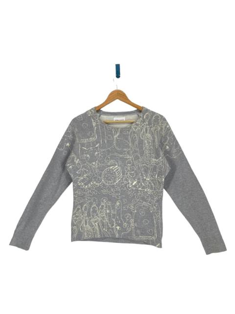 Other Designers Issey Miyake × Tsumori Chisato × Vintage - True Vintage💥Tsumori Chisato Over Print Longsleeve Cardigan