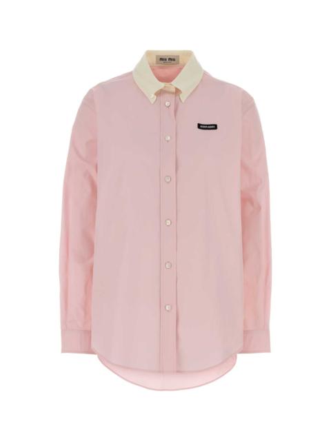 Miu Miu Pink Poplin Shirt