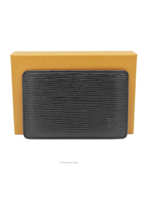 Louis Vuitton Louis Vuitton Card Holder Wallet - Black Epi Leather