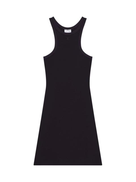 Scuba cotton mini dress