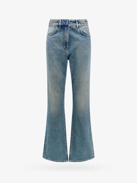 Givenchy Cotton Boot Cut Jeans With 4G Chain