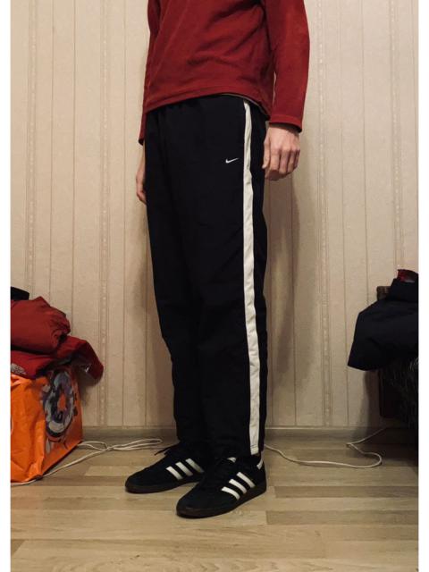 Nike Track Pants Y2K Black Side Stripe Men's L