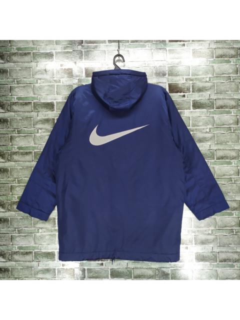 Nike Vintage Nike Big Swoosh Logo Hooded Jacket Kid's XL #800-31