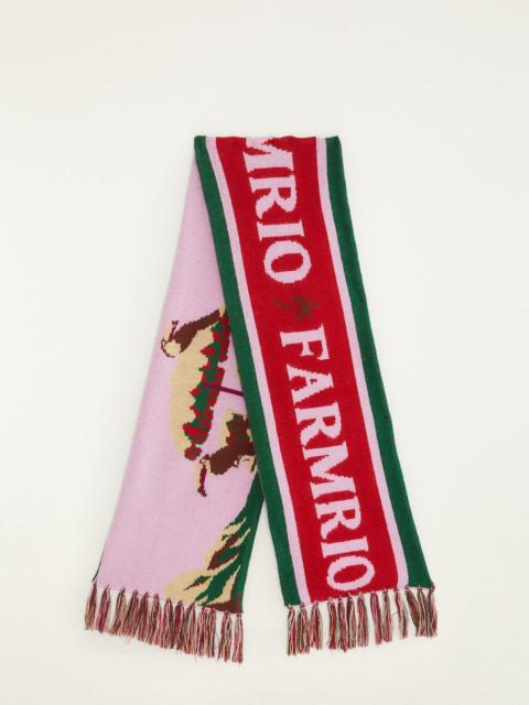 FARM RIO Multicolor From Sand To Snow Knit Scarf