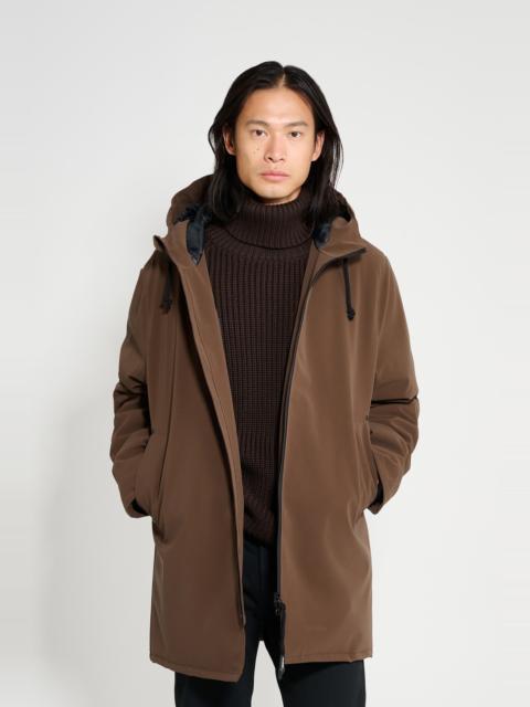 Stutterheim Stutterheim Stockholm Matte Winter Coat in Dark Brown at Nordstrom