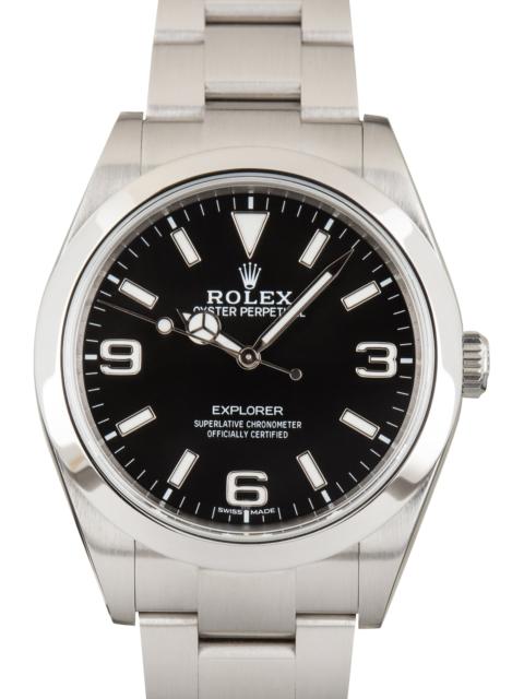 ROLEX Pre-Owned Rolex Explorer MKII Black Arabic Dial Ref 214270