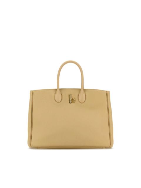 Burberry Burberry Sand Leather Medium Rocking Horse Handbag
