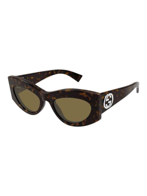 GUCCI Gucci Ladies Black Cat Eye Sunglasses GG1843S 002