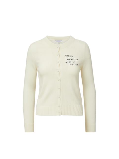VERONICA BEARD DARO EMBROIDERED CASHMERE CARDIGAN