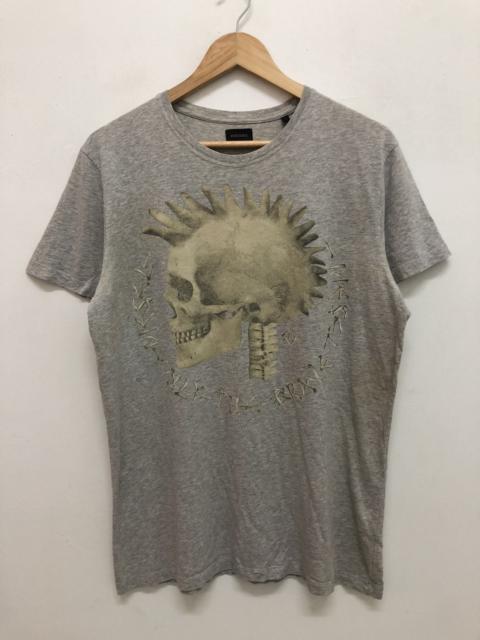 Diesel PUNK 🔥 ONLY THE BRAVE MOHAWK MOHICAN SKULL GRAPHICAL LOGO