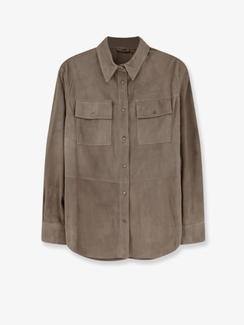 Brunello Cucinelli Brunello Cucinelli Suede Shirt