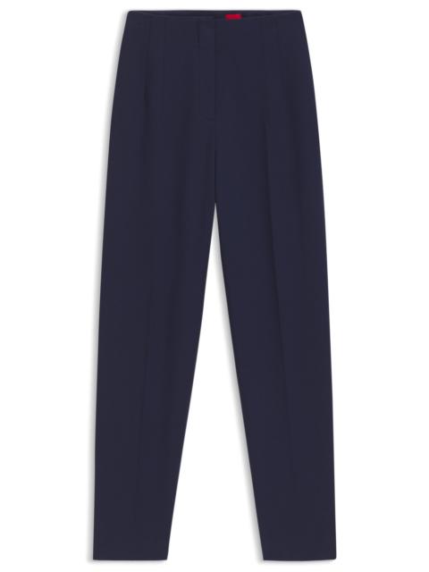 HUGO REGULAR-FIT PANTS WITH WIDE LEG IN STRETCH FABRIC