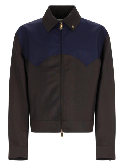 VERSACE Versace Men Giacca In Lana E Mohair Con Zip