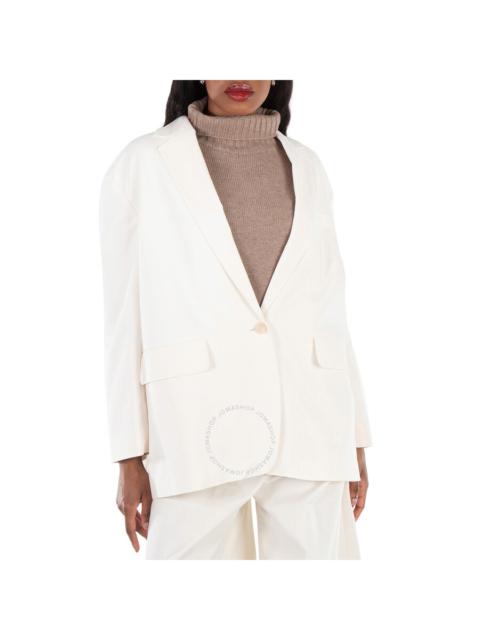 Max Mara Monica Cotton Canvas Oversize Blazer, Brand Size 40 ( US Size 6 )