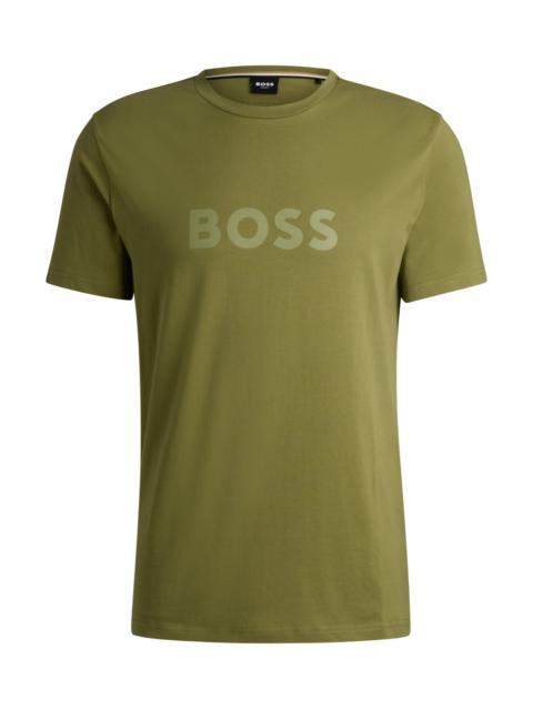 BOSS COTTON-JERSEY T-SHIRT WITH SPF 50+ UV PROTECTION