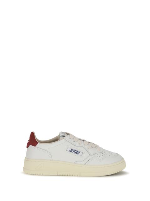 AUTRY Autry Medalist Low Leather Sneakers White/Deep Claret