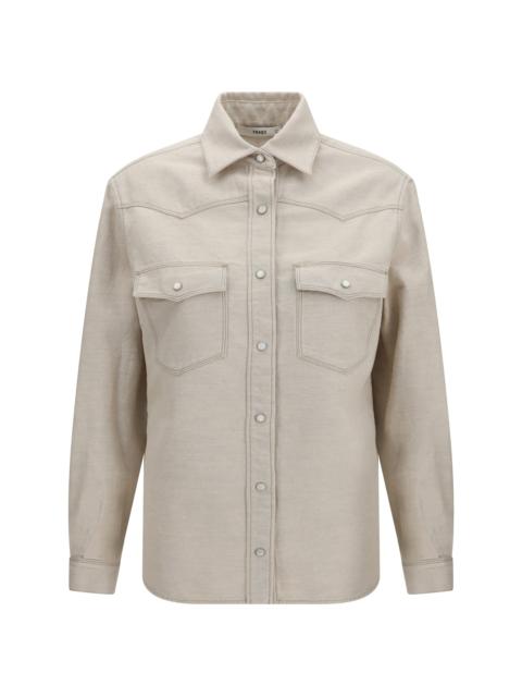 FENDI Fendi Selleria Denim Western Shirt Avorio