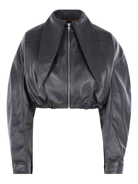 zomer Irkin collar zip jacket