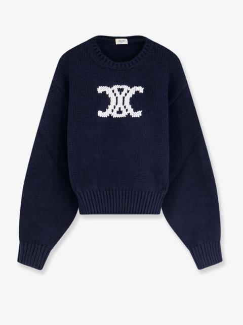 CELINE Celine Triomphe Cotton Blend Sweater