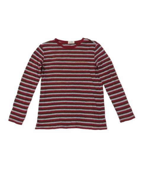 Other Designers Issey Miyake - Hai Sporting Gear 3 colour stripe long sleeve shirt by I.M.