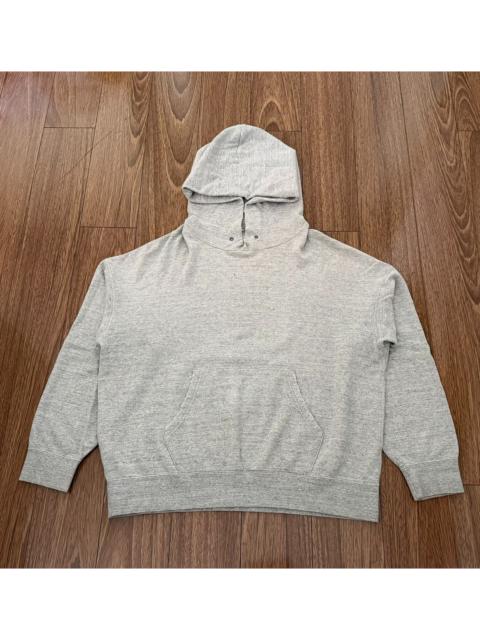 visvim visvim Contrary Dept AMPLUS HOODIE P.O. CRASH Grey Distressed Cotton Hoodie