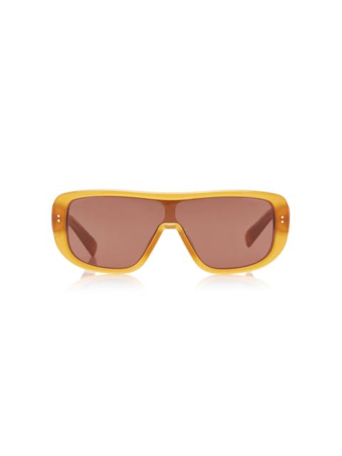 JACQUEMUS Aviator-Frame Acetate Sunglasses orange