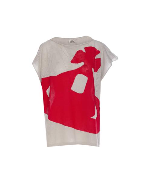 Vivienne Westwood Men Pixel Orb Logo Beach Tank Top