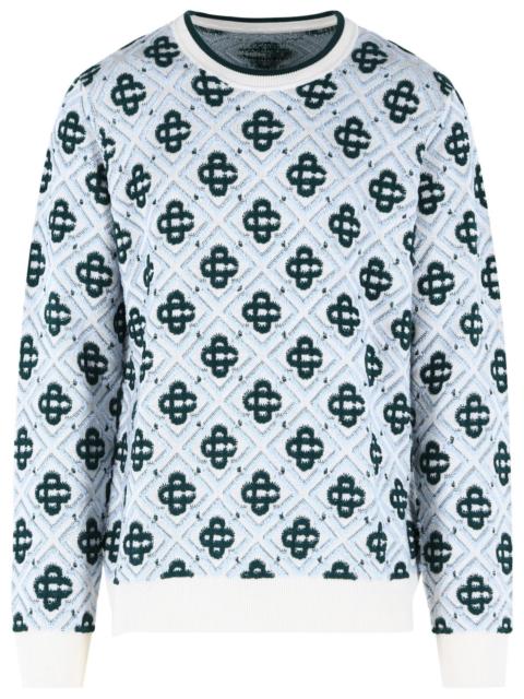 CASABLANCA Casablanca 'Monogram' Multi Wool Sweater Men