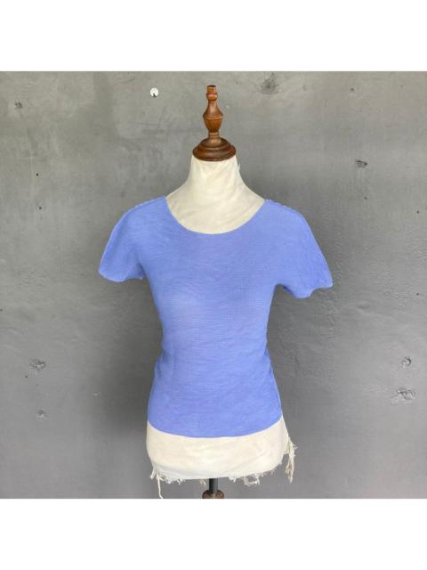 ISSEY MIYAKE Issey Miyake Women's Blue and Purple Blouse