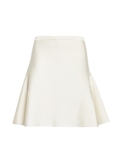 Givenchy Givenchy Flared Knit Skirt in Ivory at Nordstrom