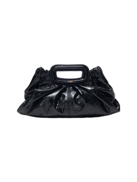 maje maje Mini crackled leather clutch in Black at Nordstrom