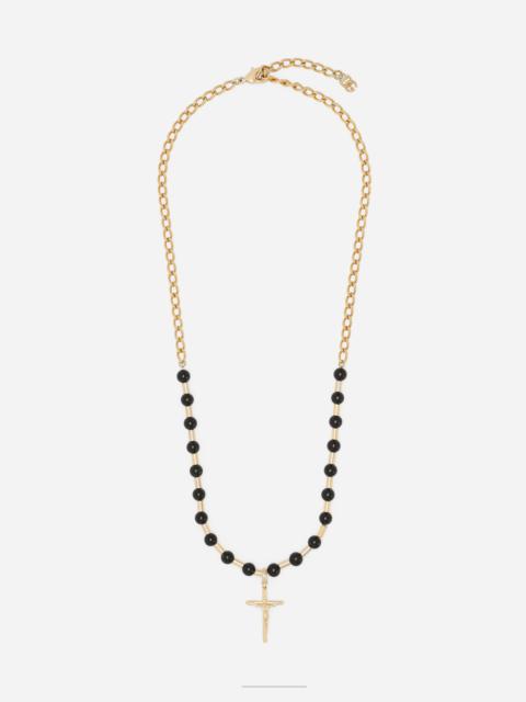Dolce & Gabbana Sphere necklace with “DNA” cross