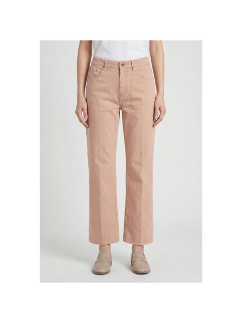 Brunello Cucinelli Brunello Cucinelli Wopapaya Cotton Straight Leg Trousers