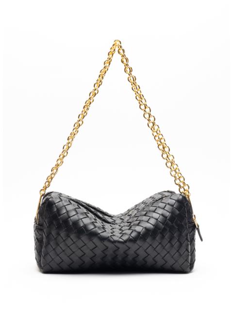Elleme Trousse Chain Woven Leather Black
