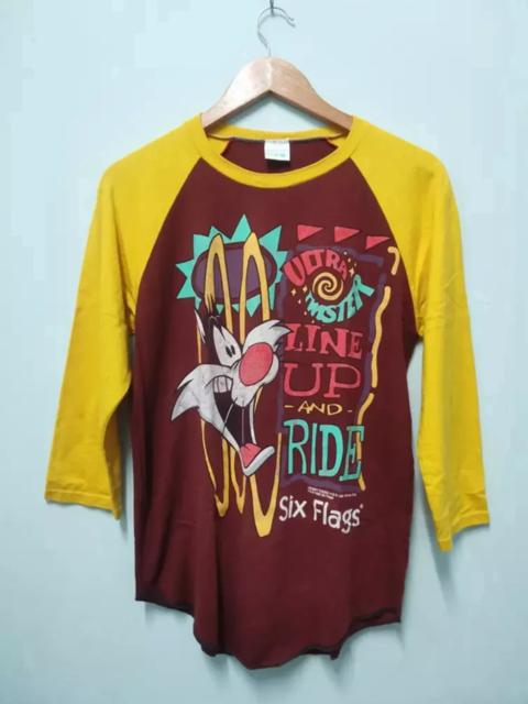 Other Designers Vintage - Vintage Looney Tunes Attitude Six Flags Tee Rare Anime