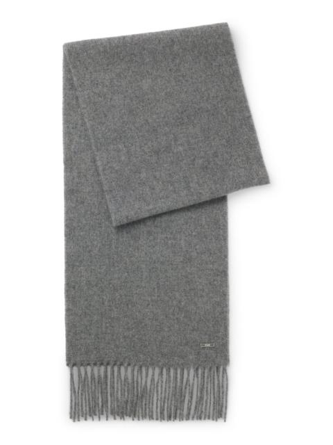 BOSS CASHMERE SCARF WITH TWISTED FRINGES