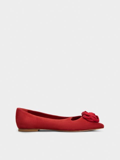 Roger Vivier Rose Vivier Ballerinas in suede