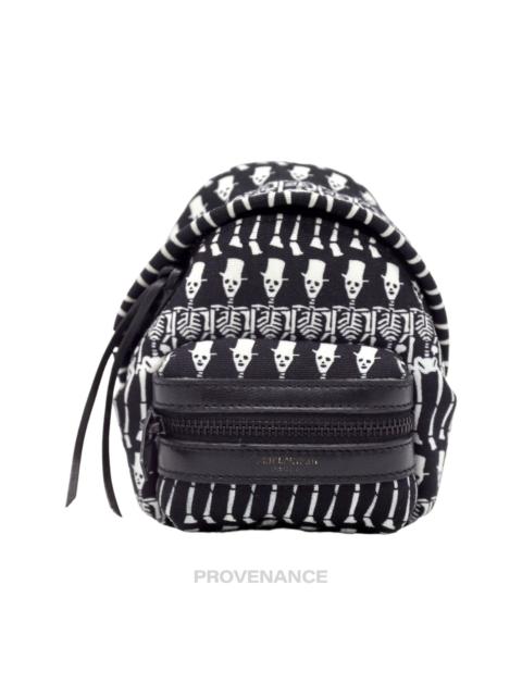 SAINT LAURENT Saint Laurent Paris SLP City Backpack Keychain - Skeleton