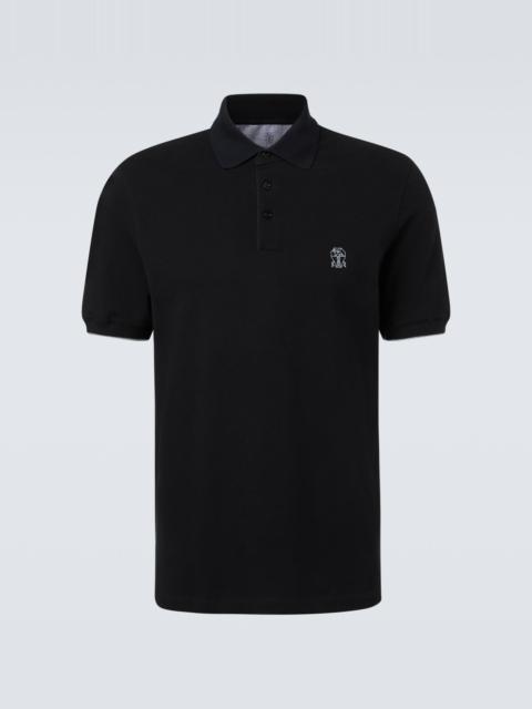 Brunello Cucinelli Logo cotton polo shirt