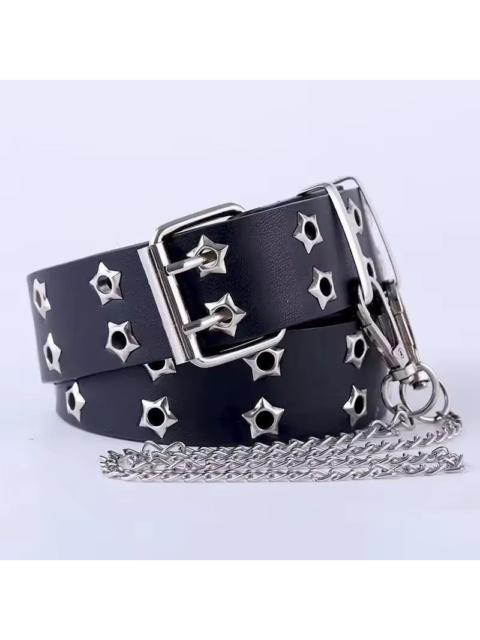 Skulls - Star Chain PU Leather Belt