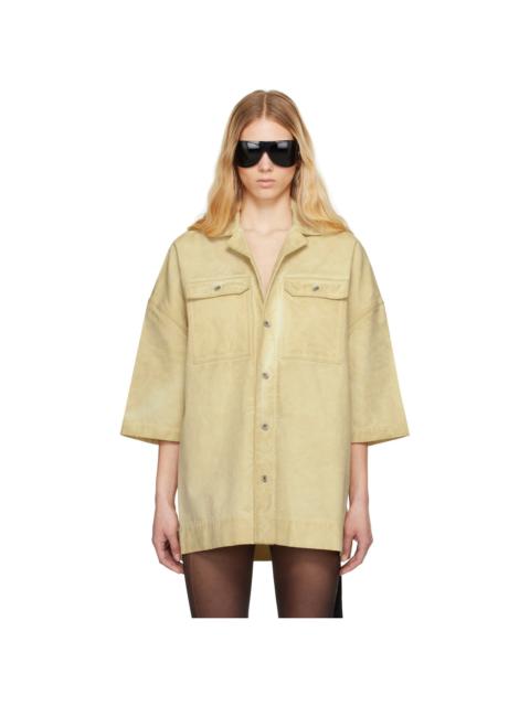 Rick Owens DRKSHDW Beige Hollywood Magnum Tommy Shirt