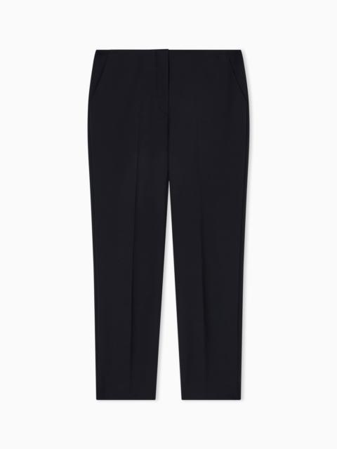 EMPORIO ARMANI Stretch gabardine 7/8 trousers