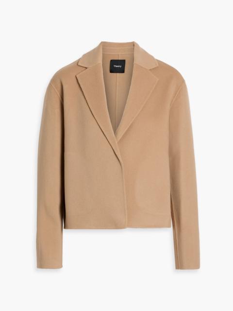Theory Wool and cashmere-blend felt blazer