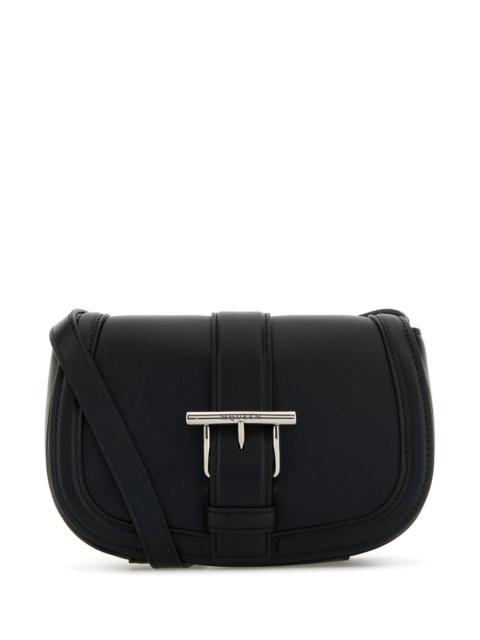 Alexander McQueen Black leather mini Satchel crossbody bag