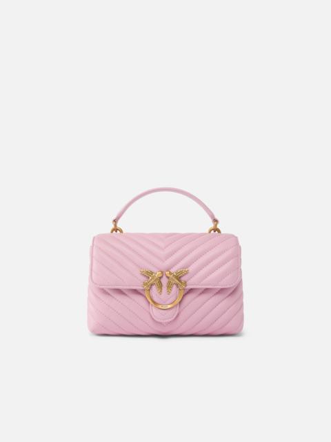 PINKO MINI HANDBAG LADY LOVE BAG PUFF CHEVRON