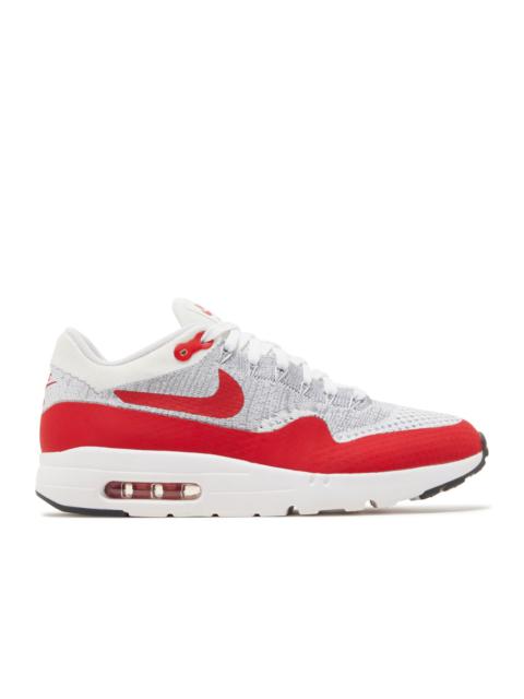 Nike AIR MAX 1 ULTRA FLYKNIT 'WHITE UNIVERSITY RED'