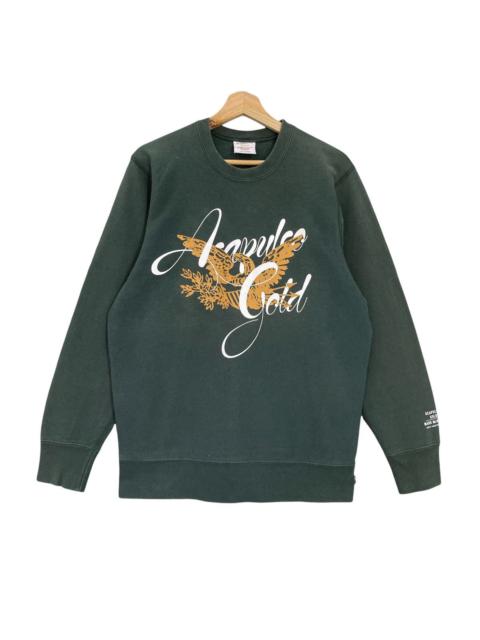 Other Designers Vintage Arapuico Gold Big Logo Crew Neck Sweatshirt Size M
