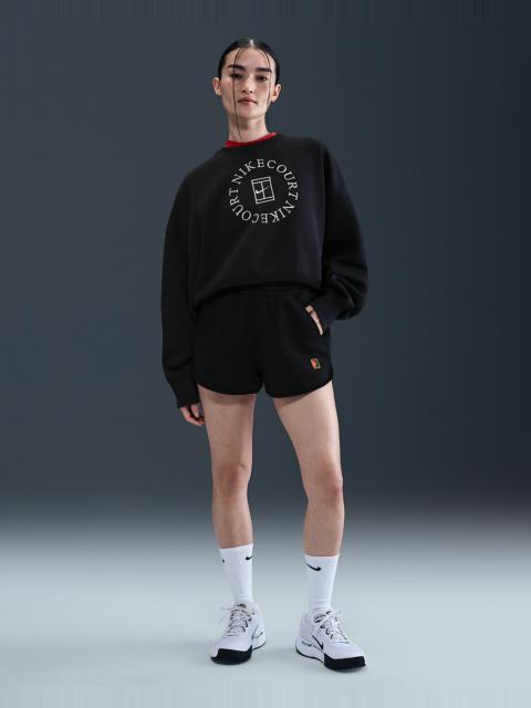 Nike NikeCourt Heritage Women's Mid-Rise Fleece Tennis Shorts