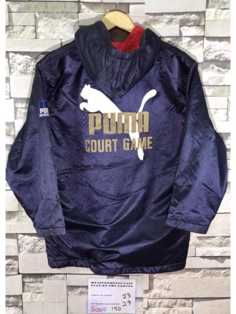 Other Designers Vintage - Vintage Puma Court Games Big Logo Hooded Long Jacket