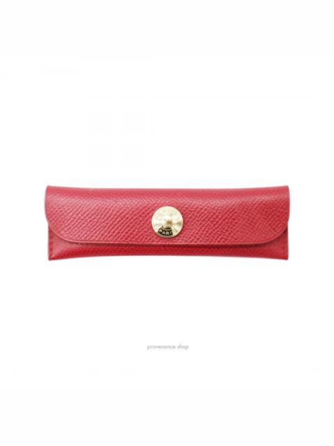 Hermès Comb - Genuine Horn & Red Epsom Leather